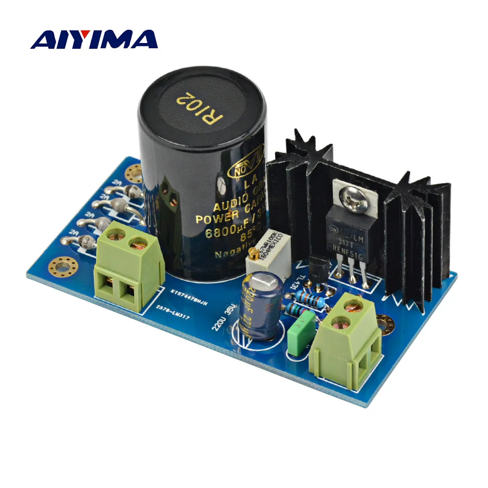 Высокоточный Линейный Регулируемый блок питания AIYIMA LM317 + TL431 модуль переменного