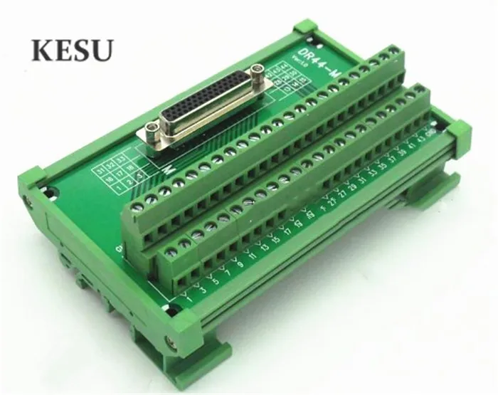DB44 Φ DR 44 pin DR44 Female 44pin порт din рейка Монтажная Клеммная колодка адаптер