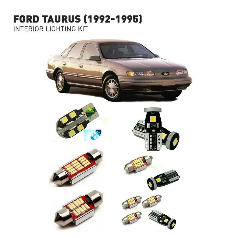 Светодиодные интерьерные лампы для Ford aurus 1992-1995 17 шт. светодиодные автомобилей