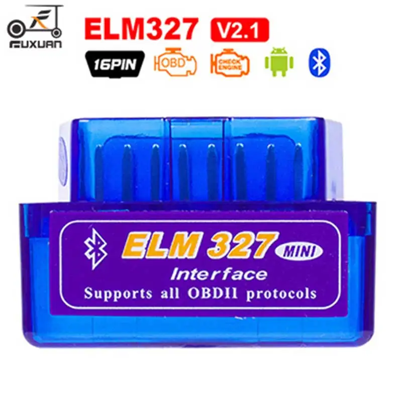 Супер Мини ELM327 OBD2 Bluetooth V1.5 V2.1 автомобильный диагностический инструмент ELM 327 V1.5 OBD 2 сканер работает Android Windows 12 в дизель