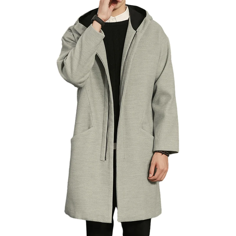 Новинка! Зимние куртки в британском стиле, мужские шерстяные пальто, мужские куртки, верхняя одежда, теплые однобортные шерстяные пальто JM9