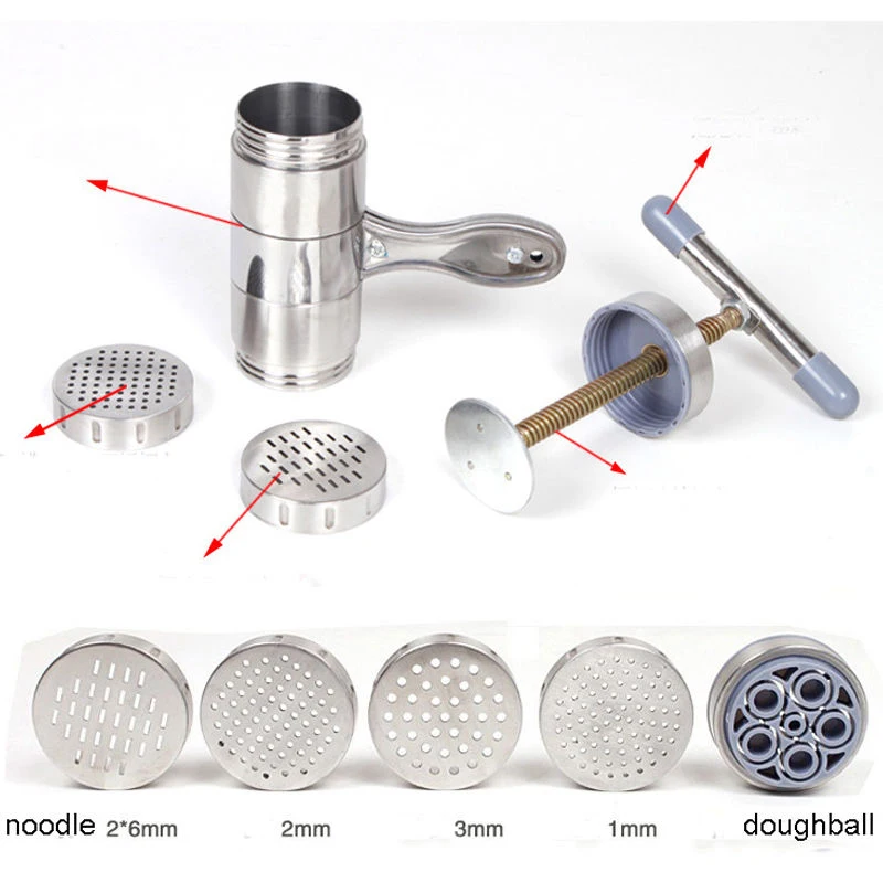 1PCS Kitchen Stainless Steel Noodle Machine Pasta Machine Spaghetti Pastamaker