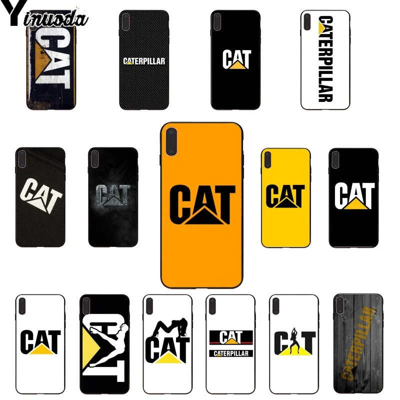 

Yinuoda Caterpillar LOGO Customer High Quality Phone Case for Apple iPhone 8 7 6 6S Plus X XS MAX 5 5S SE XR Mobile Cover