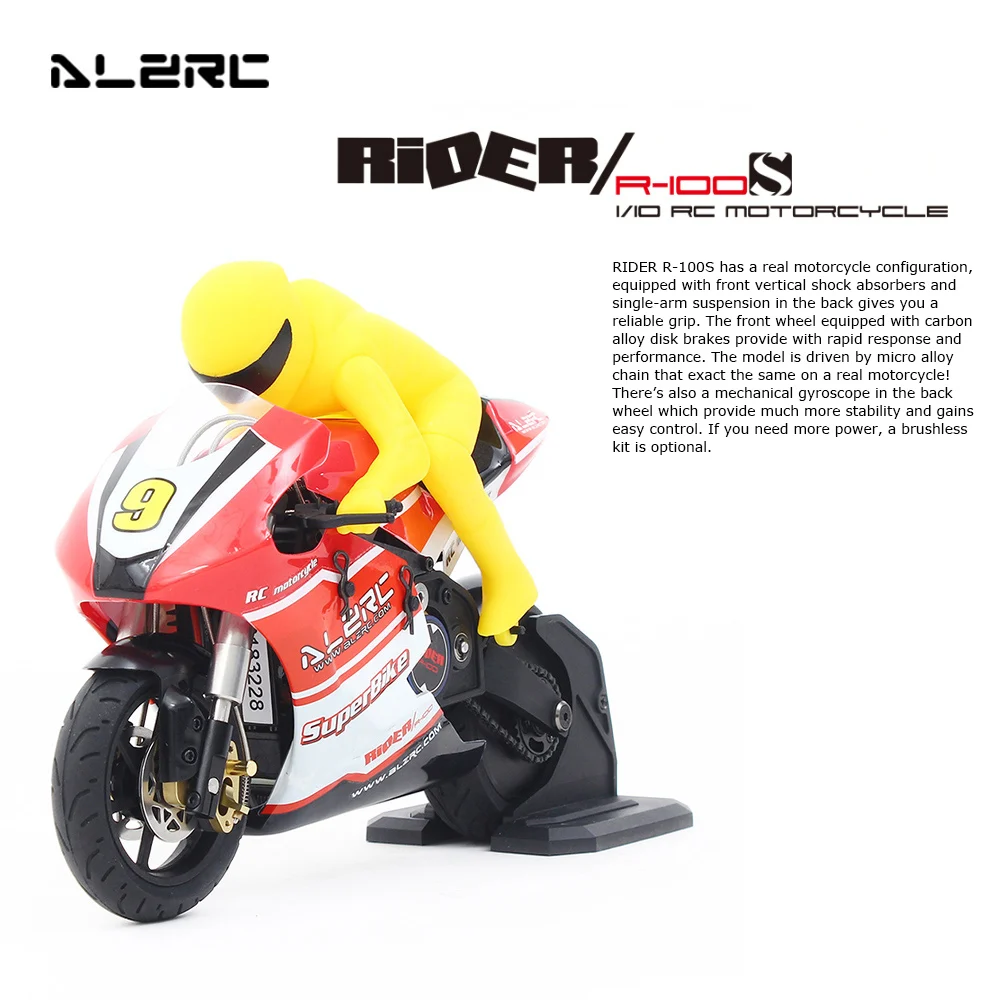 Купить Всадник r-100s ртр 1/10 бесщеточный rc мотоцикл с 2,4 г 2ch ...