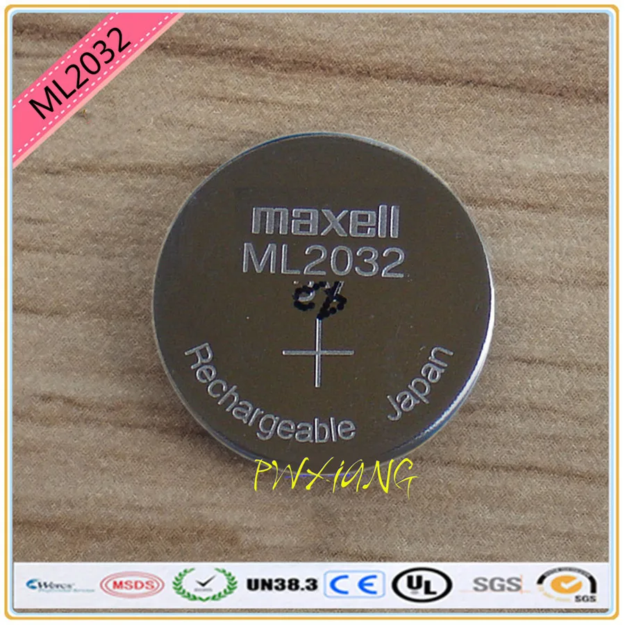 Высокое качество 2 шт./лот новые оригинальные батарейки Maxell ML2032 3 в перезаряжаемые