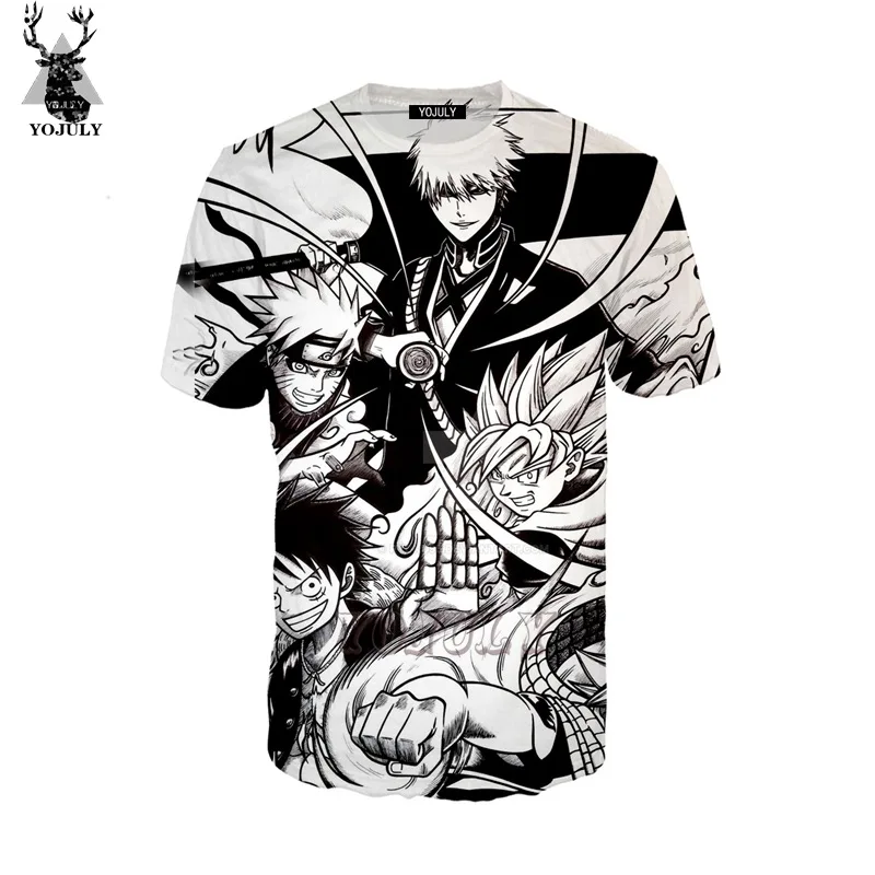 

YOJULY 3D Print Unisex Anime GUYS Son Goku Naruto Luffy Ichigo Casual T-shirt/Sweatshirt/hoodies/Zipper Coat O-neck Tops 029