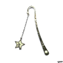 Прямая поставка и ретро светится в темноте закладка для чтения светящаяся летающий человек длинная шпилька для волос с цепочкой книжная Марка 4 июня