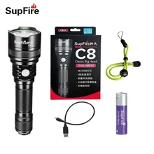 font b Flashlight b font font b LED b font Lanterna Supfire C8 S Torch