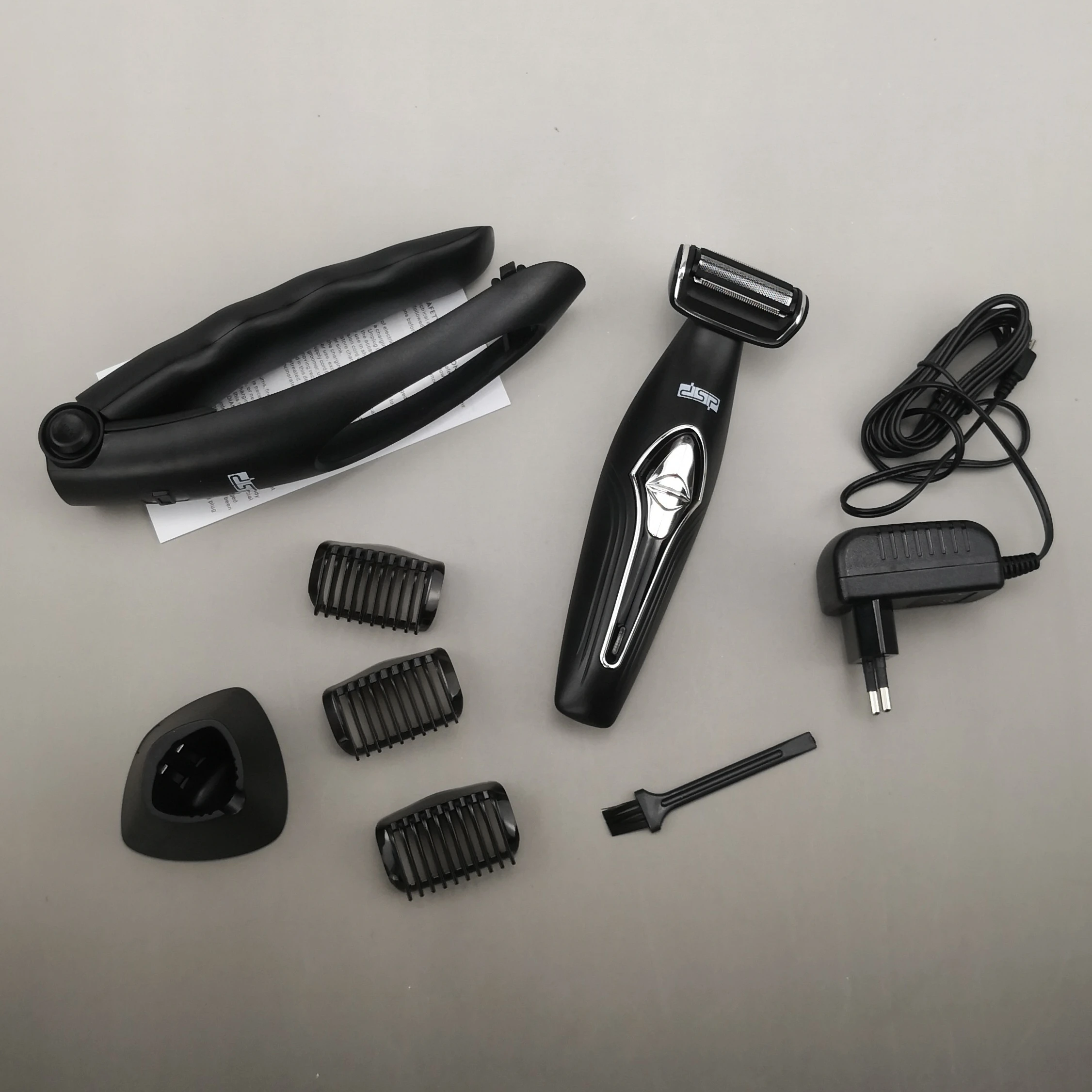 Body&Back Wet Dry Electric Shaver for Men Ball Groin hair trimmer rechargeable Pubic body groomer shaving machin with attachment electric shaver
