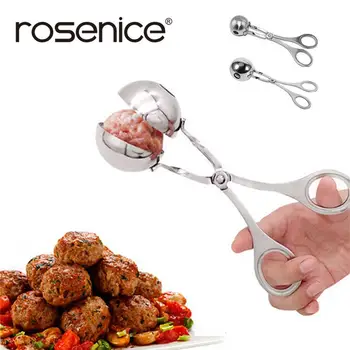 

Convenient Meatball Maker Stainless Steel Stuffed Meatball Clip DIY Fish Meat Rice Ball Maker 16 cm /17 CM