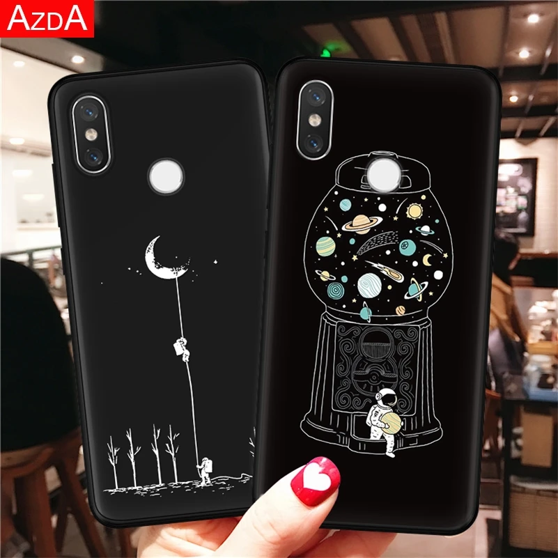 

TPU Star Moon Case For Xiaomi Mi 8 9 A1 5X A2 6X Lite F1 Fundas For Redmi 4X 4A 5 Plus 6A S2 Note 3 4X 5A 5 6 7 Pro Matte Cover