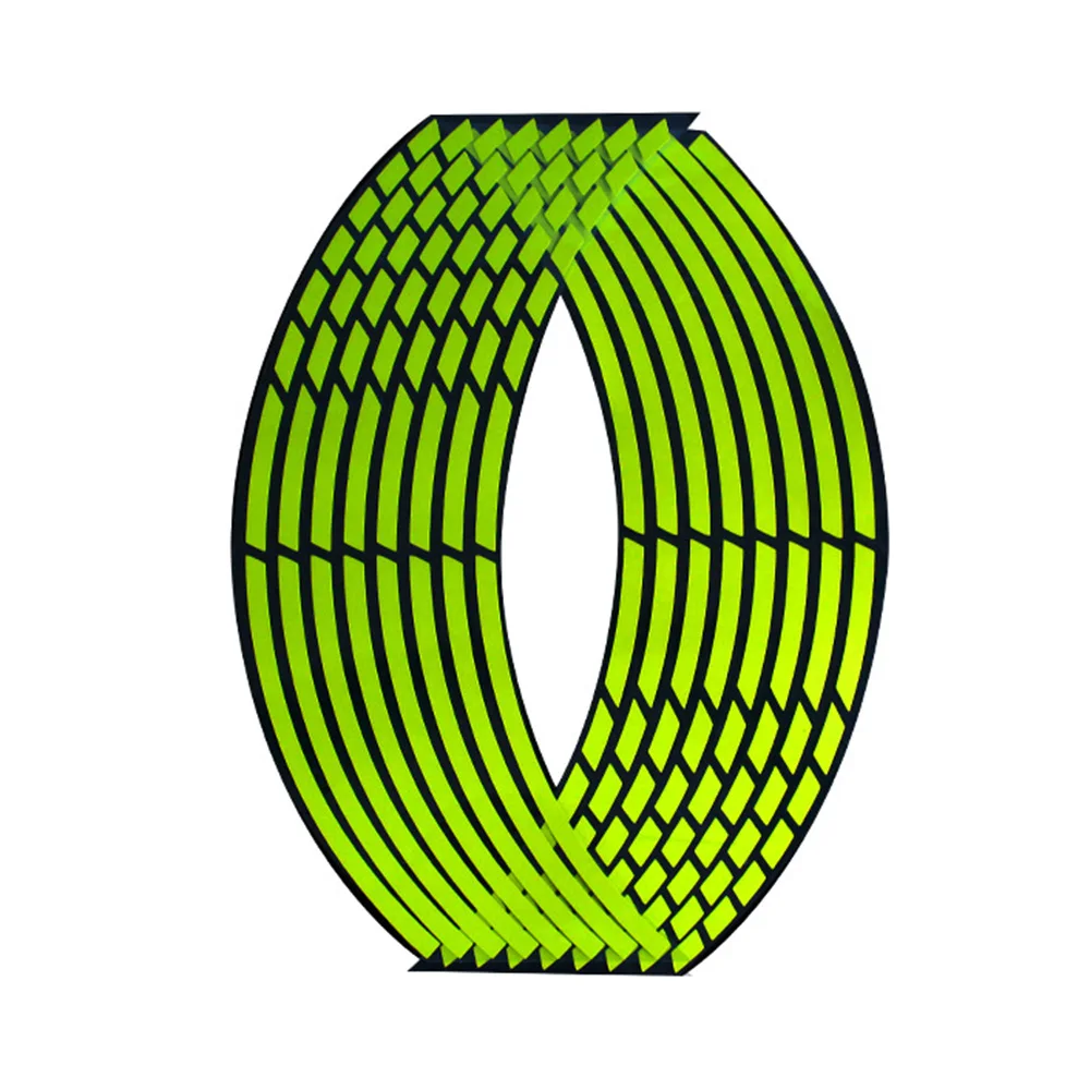 

10" 12" 14" 16" 18" Motorcycle Sticker Pegatinas Moto Strips Reflective Wheel Rim Adesivi Moto For Honda Yamaha Kawasaki Suzuki
