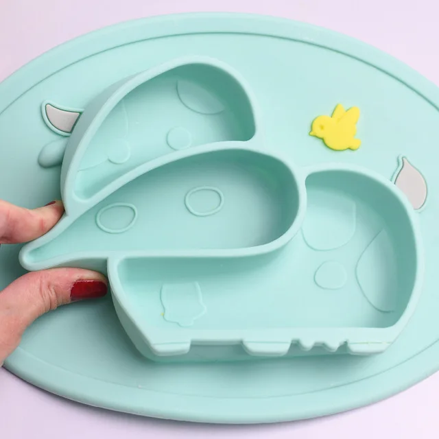 QshareBaby Plate Tableware Children Food Feeding Container Placemat Baby Dishes Infant Feeding Cup Silicone Suction Bowl for Kid QshareBaby Plate Tableware Children Food Feeding Container Placemat Baby Dishes Infant Feeding Cup Silicone Suction Bowl for Kid