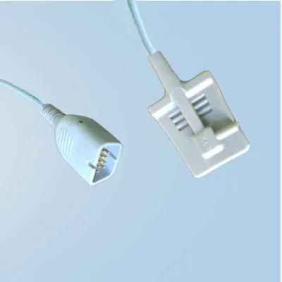 3-14.2Nihon Kohden 9 Pin Adult Silicone Soft tip SpO2 Sensor
