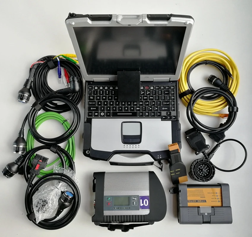 

2in1 Auto Diagnostic tool for Bmw ICOM A2+B+C + CF 30 4G used laptop computer + 1TB SSD software V05/2019 + MB Star C4 Compact 4