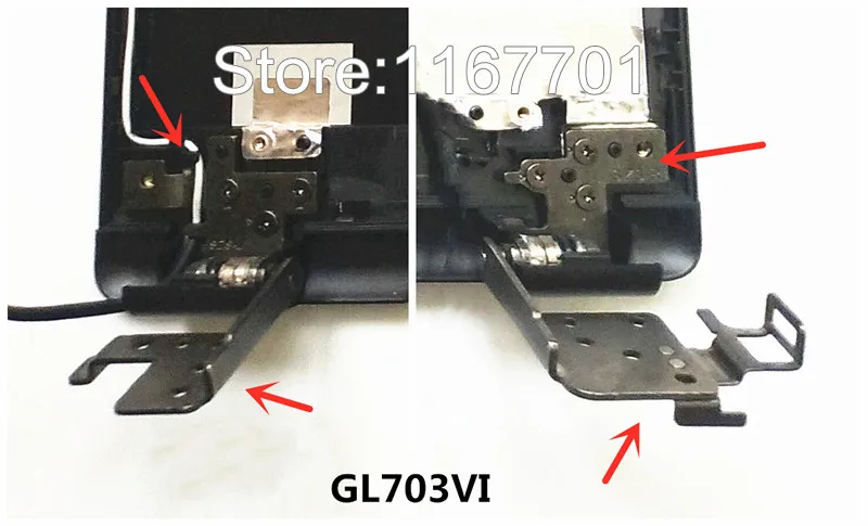 

Hot 100% Original Laptop LCD Left&Right Hinges for Asus ROG Strix GL703 GL703V GL703VI S5V G91 Series Notebook LED Monitor Aixs
