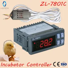 ZL-7801C, 100-240vac, controlador de temperatura e umidade para incubadora, controlador multifuncional automático da incubadora, lilytech