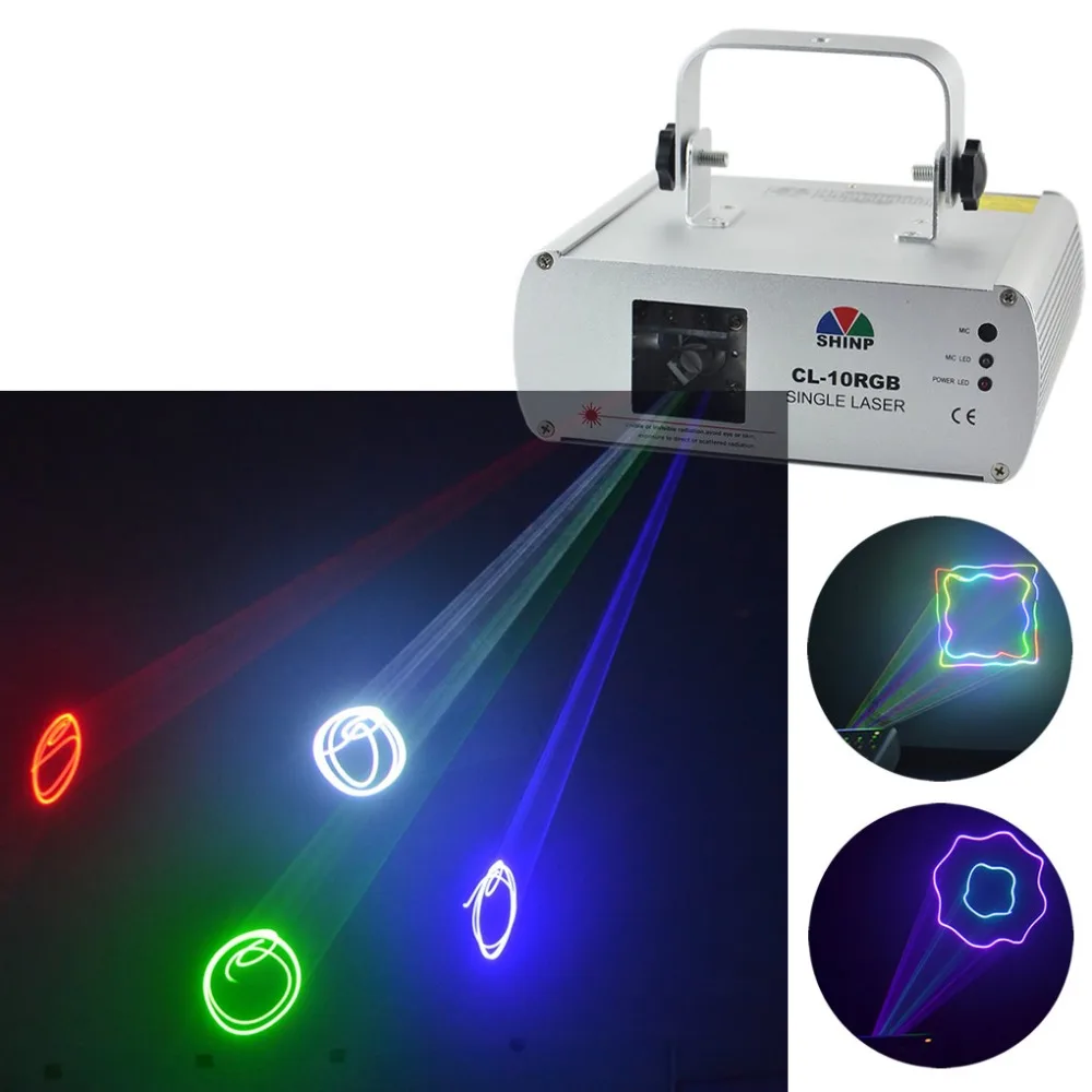 New RGB 7 CH DMX 512 Laser MasterSlave DPSS Projector Lights PRO DJ