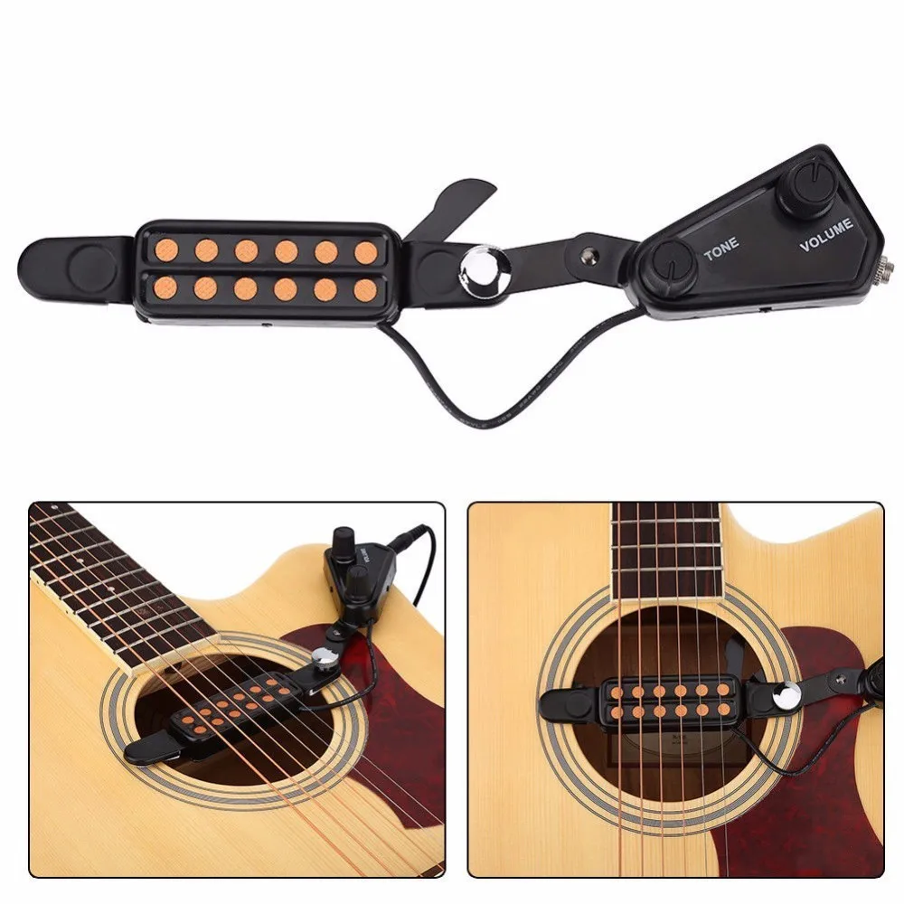 12 hole Acoustic Guitar Pickup Sound Hole Guitar Pickup