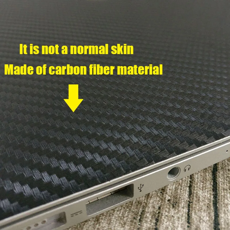 Наклейка для ноутбука из черного углеродного волокна стикер Macbook Pro Air Retina 11 12 13 15