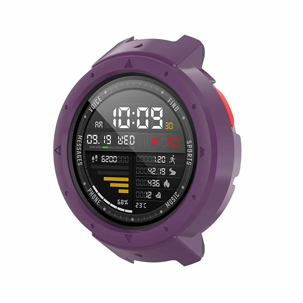 PC защитный чехол для Huami Amazfit 3 Verge A1801 Smartwatch Замена ударопрочный кожаный чехол для Huami Amazfit Watch 3