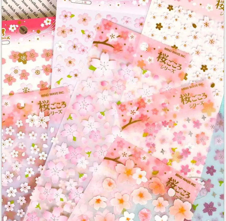 Japan romantic Cherry blossoms Stickers /scrapbook diary deco stickers