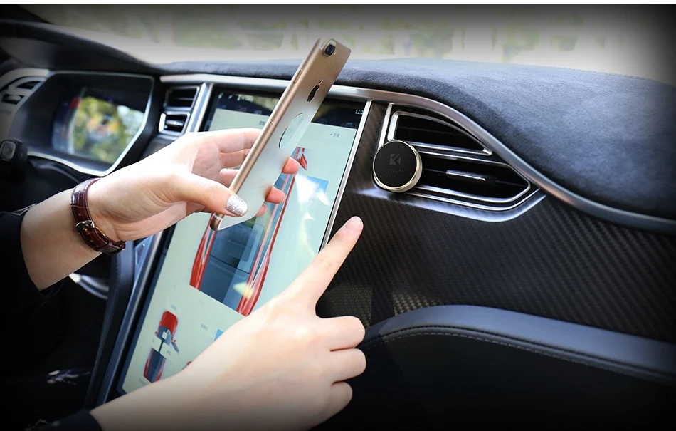 Aluminum Magnetic Car Phone Holder Stand For iPhone 7 6 6S Plus 5S SE For Huawei Xiaomi mi5s (15)