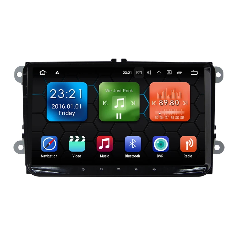 Sale 9 inch Android 7.12 2din Car GPS for VW POLO GOLF 5 6 PASSAT B6 CC JETTA TIGUAN TOURAN EOS SHARAN SCIROCCO CADDY (NO DVD) 4