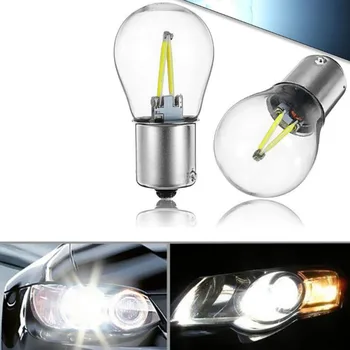 

P21W LED ba15s 1156 led filament chip car light S25 auto vehicle reverse turning signal bulb lamp DRL white 12v 24v