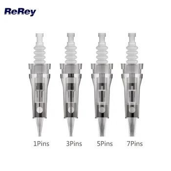 

50pcs PMU Needle Cartridge Bayonet Port Derma Pen Tatoo Needle Tips Electric Microneedle Derma Pen M5 M7 N2 Permanent Makeup Tip