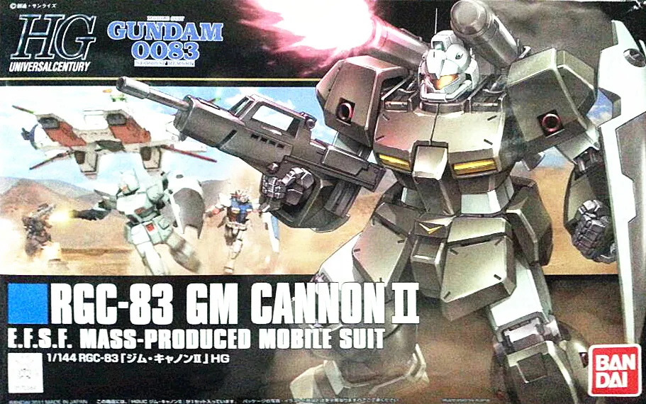 

1PCS bandai 1/144 HGUC 125 RGC-83 GM Cannon II Gundam Mobile Suit Assembly Model Kits Anime action figure lbx toys