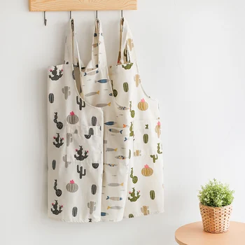 

Summer thin apron home kitchen oil men's and women's fashion adult overalls Korean cute cooking waist