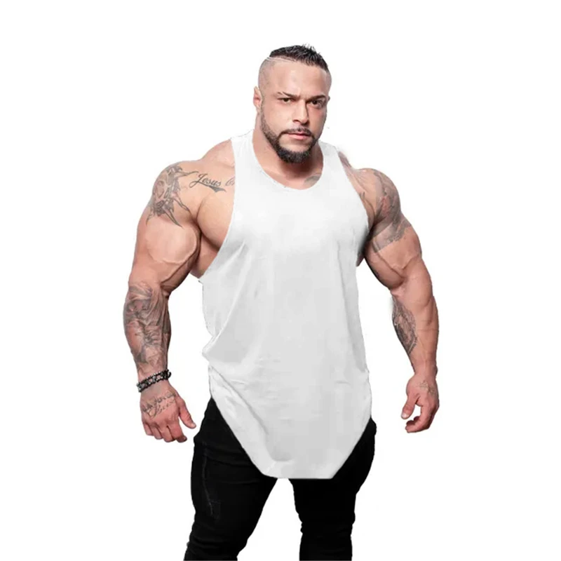 Мужская майка на бретелях Muscleguys брендовая спортивная одежда уличная жилетка для