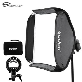 

Godox 60 x 60cm Flash Softbox Kit with S-Type Bracket Bowen Mount Holder For Camera Photo Studio
