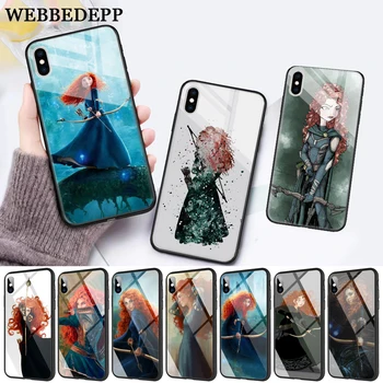

Brave Princess Movie Glass Phone Case for Apple iPhone 11 Pro X XS Max 6 6S 7 8 Plus 5 5S SE