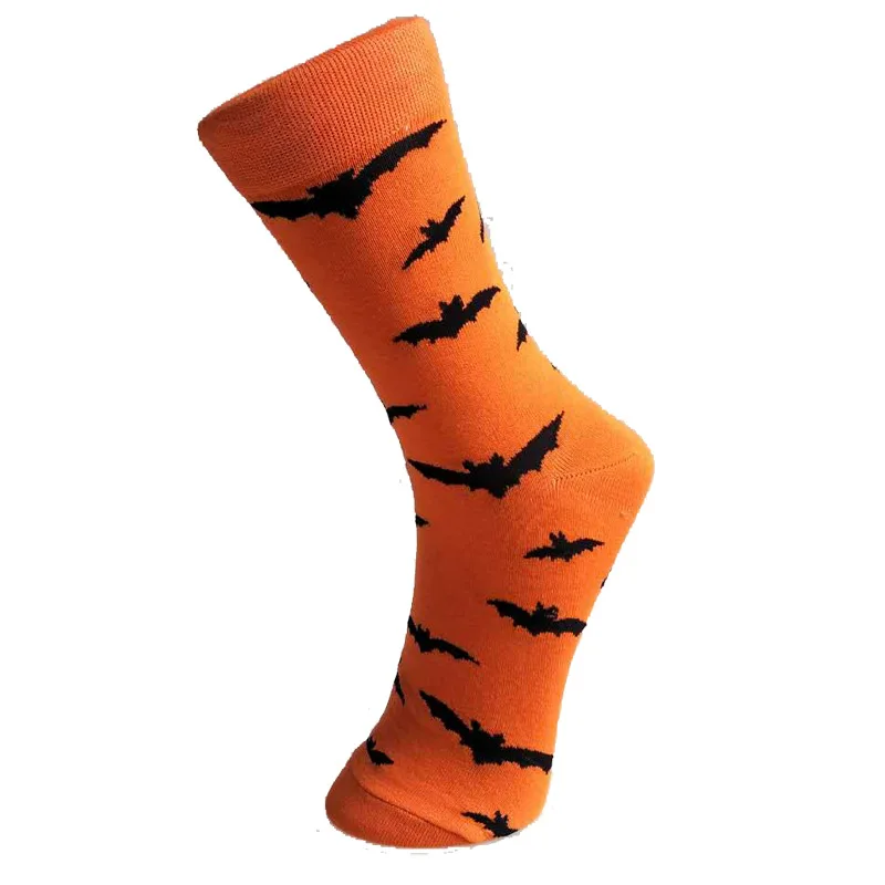 Хэллоуин тыква летучая мышь парные носки все-мужские хлопковые носки Модные Harajuku персональные носки с фабрики Цена