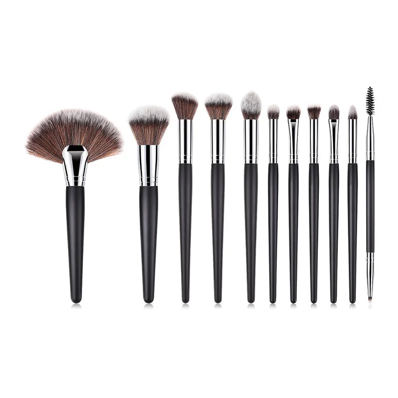

Cosmetic Brushes 11 Piece/Set Eyelash Extension Fan Flame Flat Head Brushes Pinceis De Maquiagem Kit Pincel Maquiagem