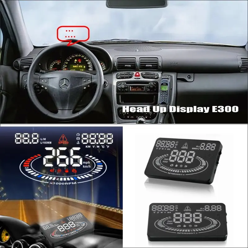 

Liislee vehicle travel message Projector Screen For Mercedes Benz C Class W203 -Reflect to windshield car's HUD head up display