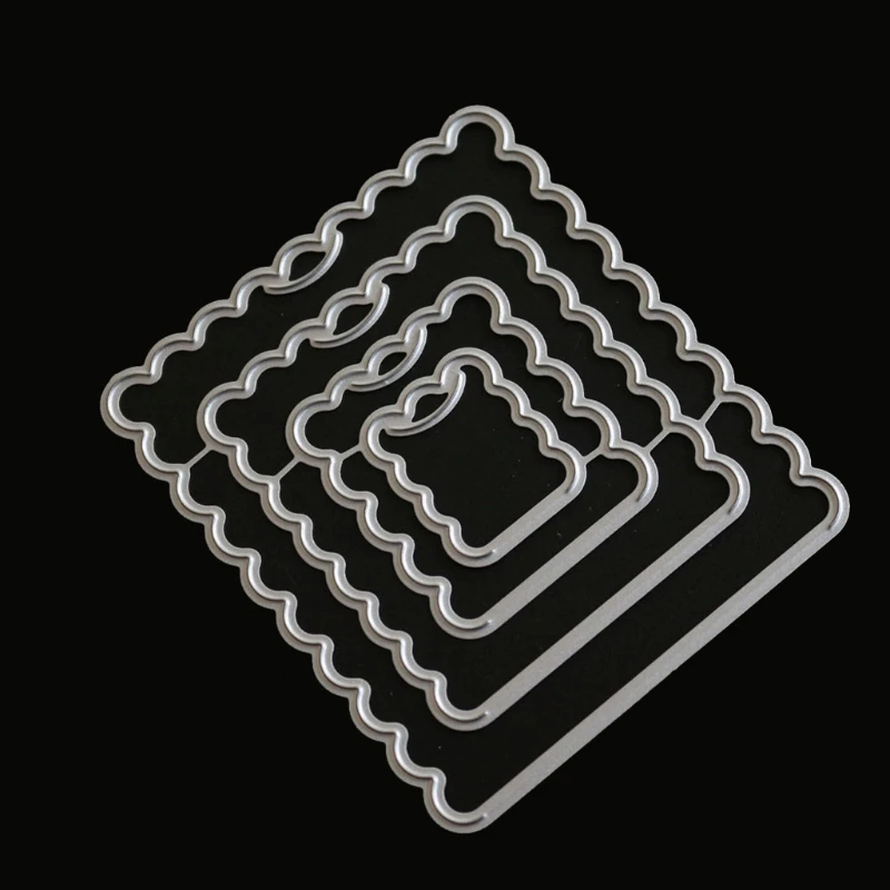 5 типов металлических стальных вырубных штампов трафаретов Набор для поделок DIY альбом бумажных карт