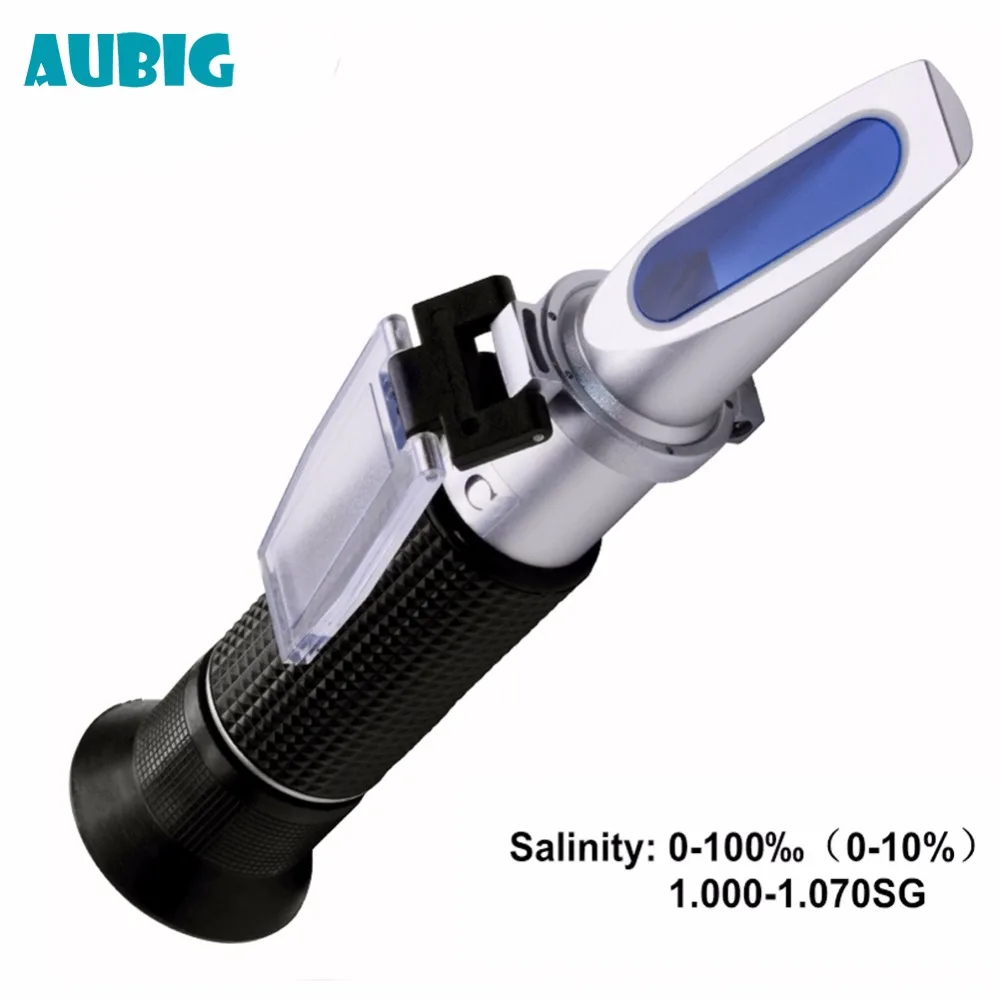 

AUBIG Refractometer Sea Salinity Meter Salt Water Concentration Aquarium Handheld Lab Kitchen Distill Salt Concentration Tools