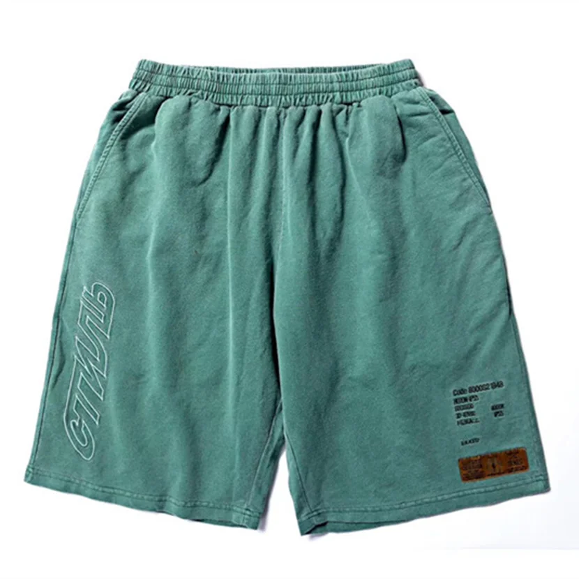 

19SS Embroidery Heron Preston Shorts Men Women 1:1 High quality Drawstring Camo Summer Style Heron Preston Mesh Shorts