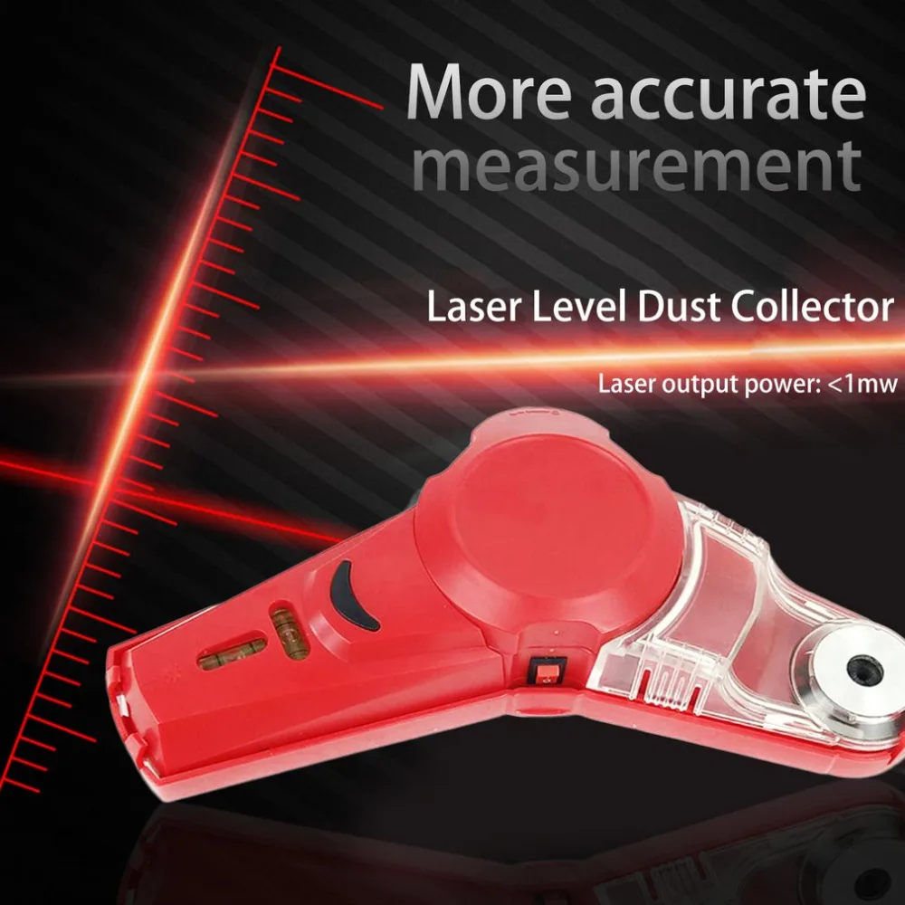 

Quality 650nm Laser Level Tools Infrared Laser Level Locator Dust Collector DIY Household Repairing Tool Kit New