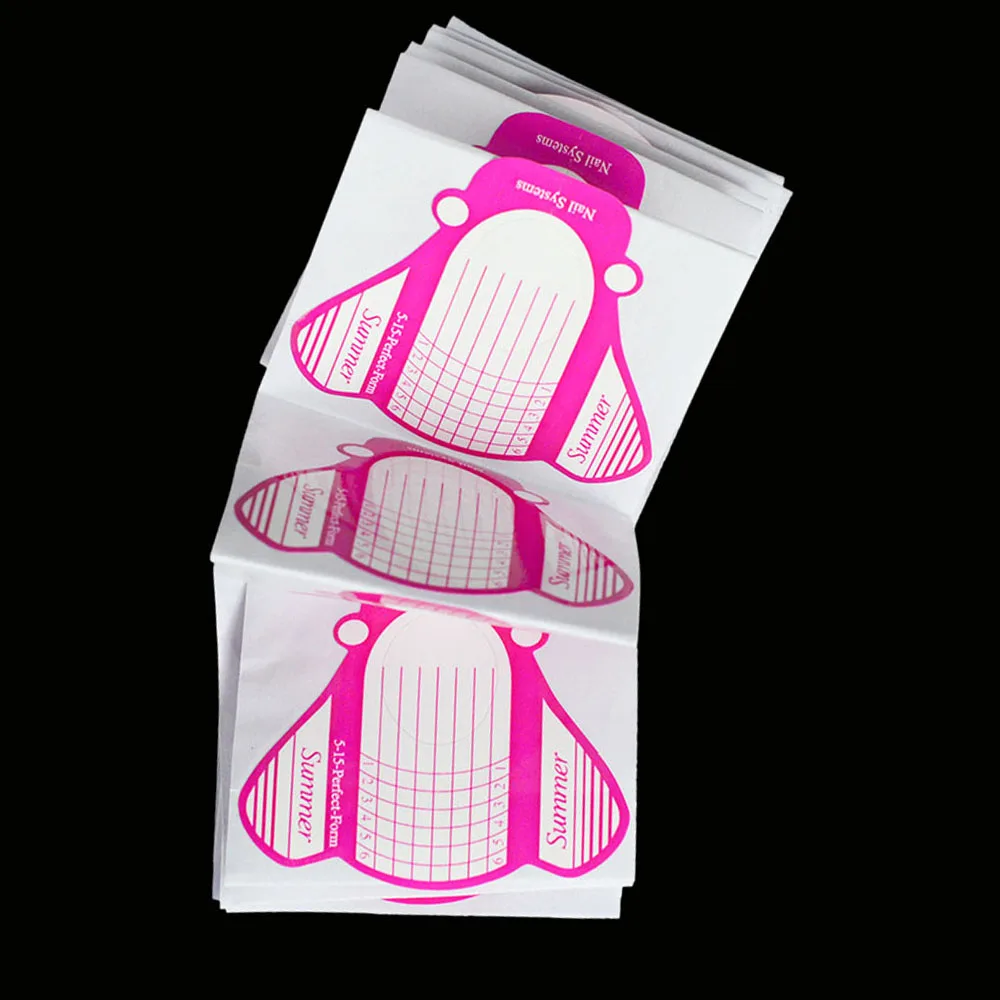 

30PCS Perfect Butterfly Nail Forms Acrylic UV Gel Extension Guide Nail At Tips Accessory DIY Polish Manicure Decor Tools CH228