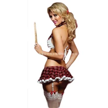 Sexy Lingerie Sexy Costume Seductive Products Intimates Student Cosplay Uniform Garment Set Female Three Pieces Trajes CA156