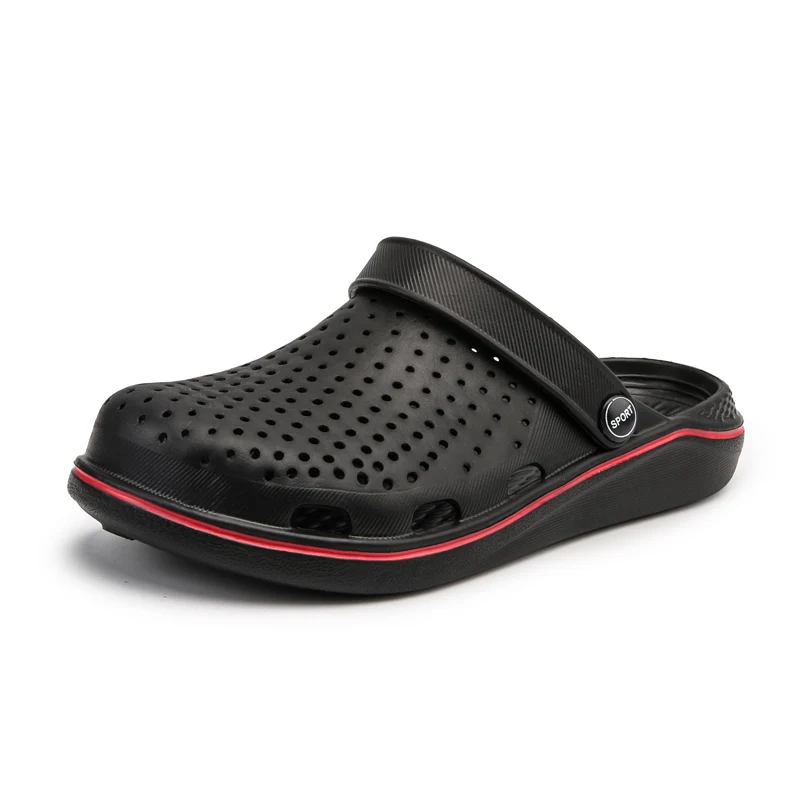 

POSTOBON Men Shoes Summer Hollow Slippers Fashion Outdoor Breathable Casual Beach Sandal Flip Flops Shoe Beach Slipper