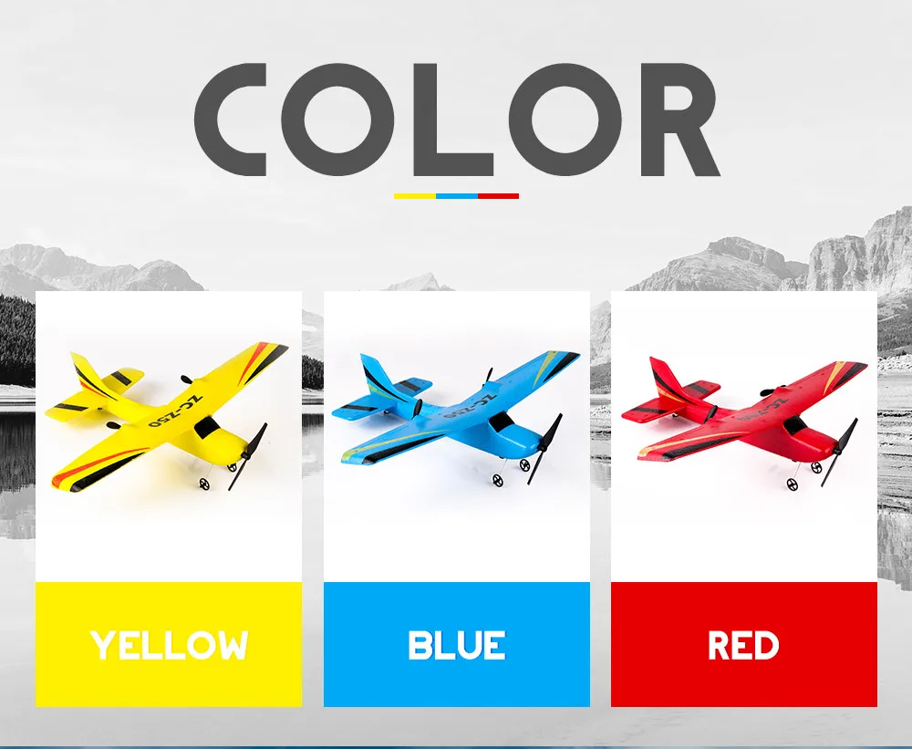 Hiinst Z50 Gyro RTF Remote Control airplanes Glider 350mm Wingspan EPP