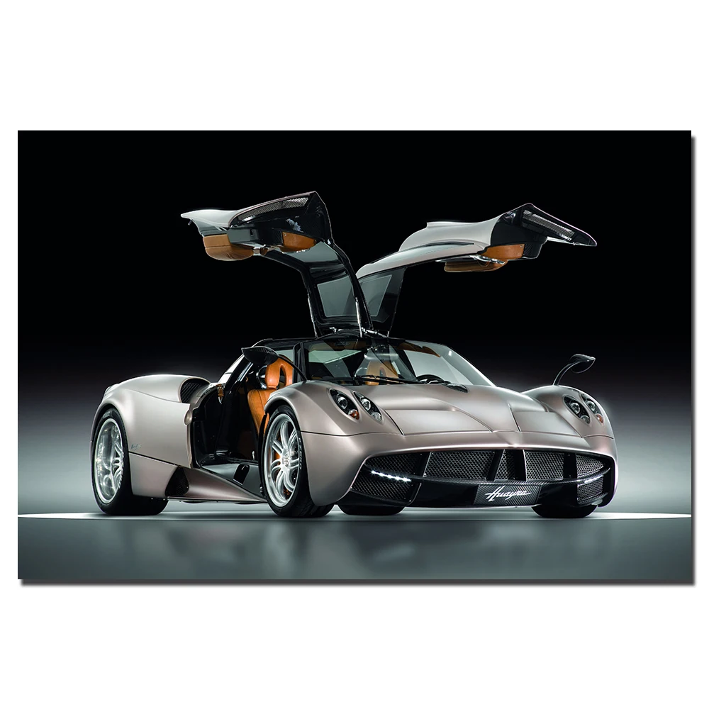 

Pagani Huayra Supercar Posters Canvas Prints Paintings With Frame Wall Art Home Decoration