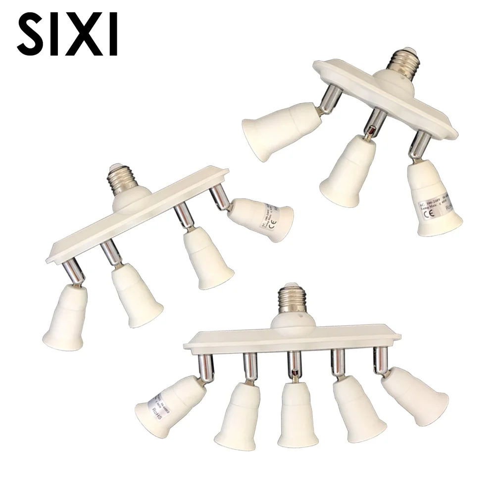 

Lamp Holder Converters E27 1 to 2/ 1 to 3 / 1 to 4 / 1 to 5 Lamp Base for Photo camera light converter AC 110-240V 2 / 5 Bulbs.