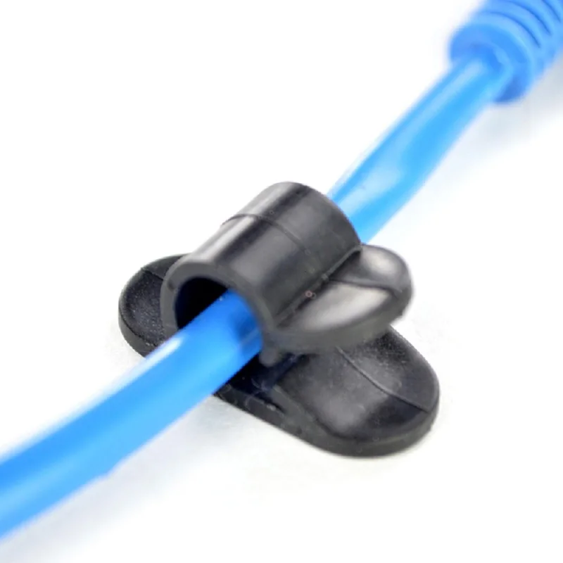 6pcs Sales promotion Fitted electrical wire clip cable clamp device telephone cord clip