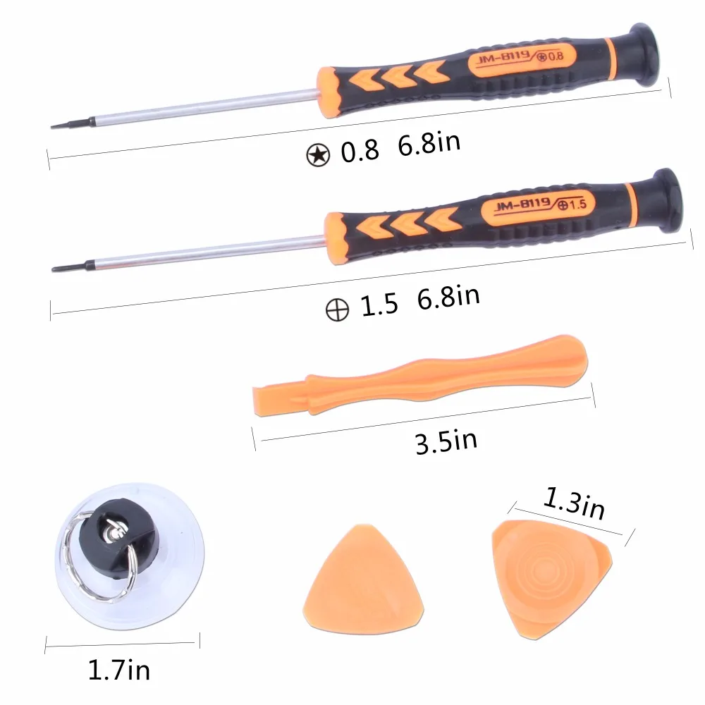 JAKEMY 7 in 1 Mobile Phone Repair Tools Kit Spudger Pry Opening Tool Screwdriver Set for IPhone Cell Phone Hand Tools Set JAKEMY 7 in 1 Mobile Phone Repair Tools Kit Spudger Pry Opening Tool Screwdriver Set for IPhone Cell Phone Hand Tools Set